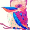 Cartoon Kookaburra Bird paint by numbers