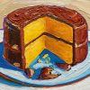 Chocolate Cake Art paint by numbers