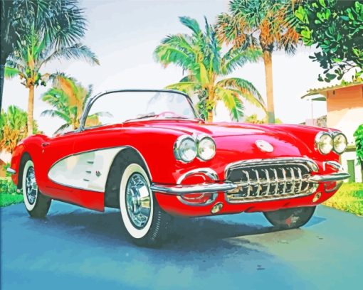 Classic Corvette paint by numbers