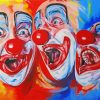 Clowns Faces paint by numbers