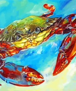 Colorful Crab Art paint by number