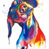 Colorful Dachshund Dog paint by numbers