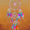 Colourful Dream Catcher paint by numbers