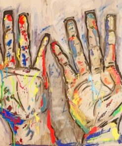 Colorful Hands Art paint by numbers