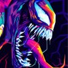 Colorful Venom paint by numbers