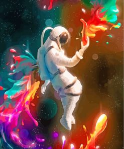 Colors Splash Astronaut paint by numbers