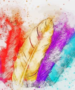 Colors Splash Feathers paint by numbers