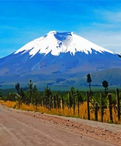 Cotopaxi Ecuador paint by number