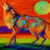 Coyote Howling paint by numbers