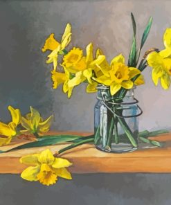 Daffodil Still Life paint by number