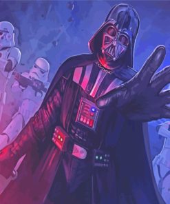 Darth Vader Character paint by numbers