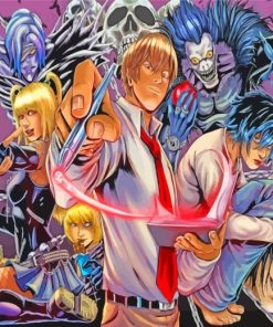 Death Note Anime Characters paint by numbers