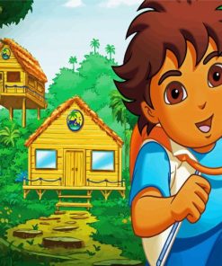 Diego The Explorer paint by number