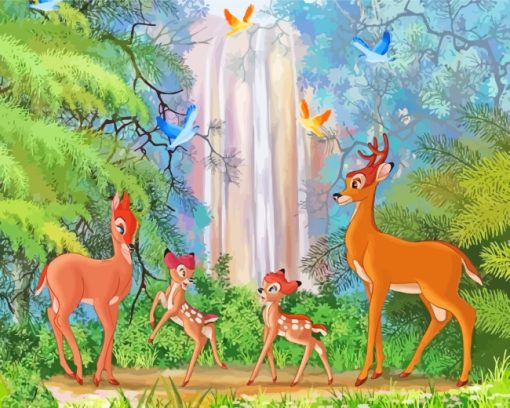 Disney Bambi Animations paint by number