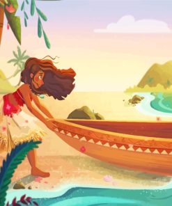 Disney Moana Princess paint by numbers