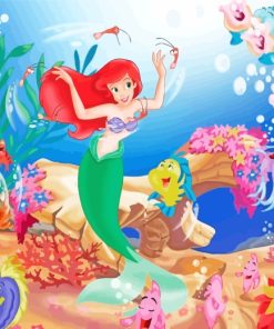 Disney The Little Mermaid paint by numbers