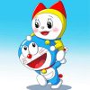 Dorami And Doraemon paint by number