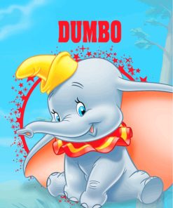 Dumbo Elephant paint by number