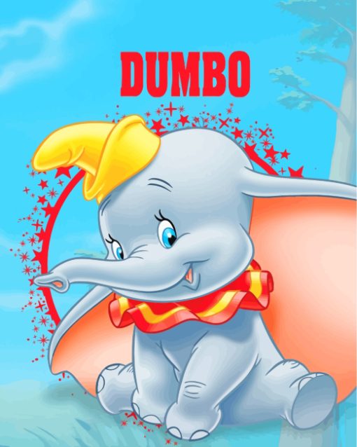 Dumbo Elephant paint by number