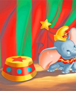 Dumbo In Circus paint by number