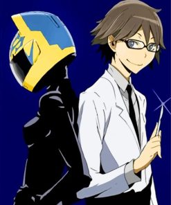 Durarara Shinra And Celty paint by number