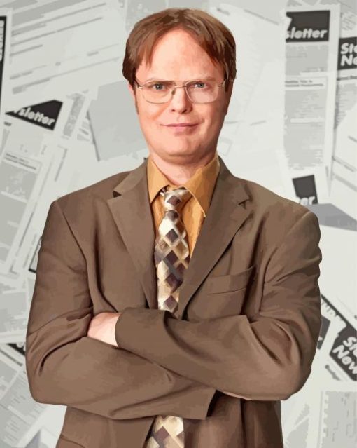 Dwight Schrute paint by number