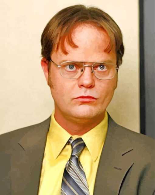 Dwight Schrute The Office paint by number