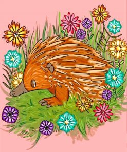 Echidna Illustration paint by number