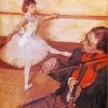 Edgar Degas The Dance Lesson paint by numbers