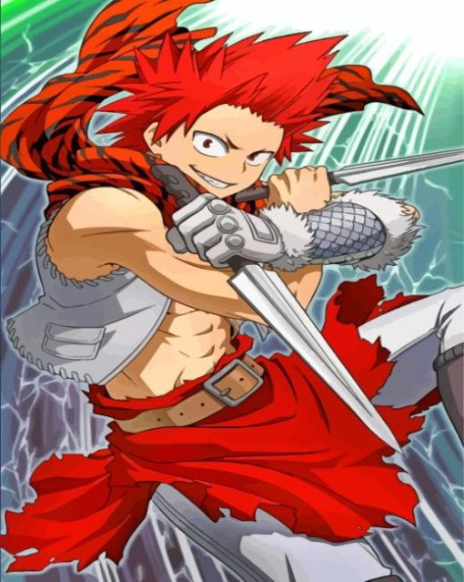 Eijiro Kirishima Red Riot paint by numbers