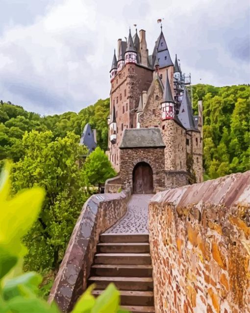 Eltz The German Castle - paint by number