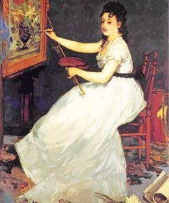 Eva Gonzales Edouard Manet paint by numbers