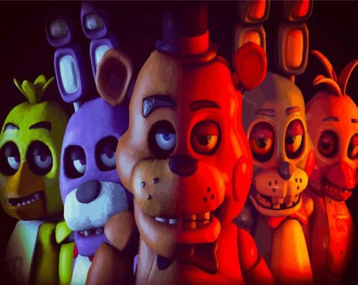 Five Nights At Freddys paint by numbers