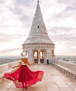 Follow Me To Fishermans Bastion Budapest paint by numbers