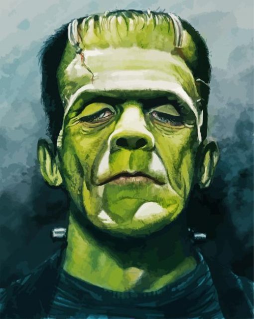 Frankenstein Illustration paint by numbers