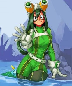 Froppy My Hero Academia paint by number