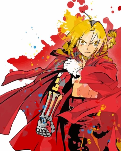 Fullmetal Alchemist Edward Elric paint by numbers