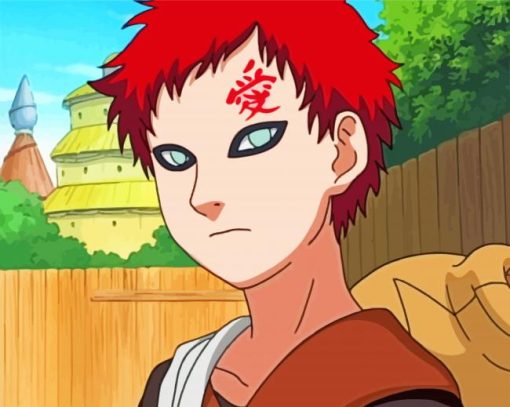 Gaara Anime paint by number