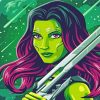 Gamora Art paint by number