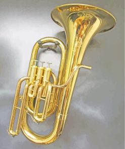 Gold Baritone paint by numbers