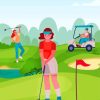 Golfer Illustration paint by numbers