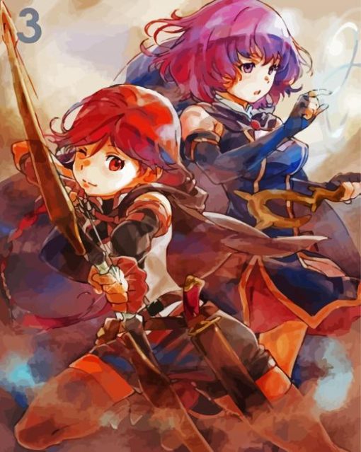 Grimgar Anime Character paint by numbers