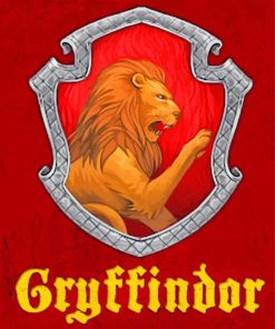 Gryffindor Hogwarts paint by numbers