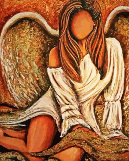 Guardian Angel Lady paint by numbers