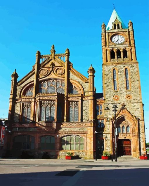 Guildhall Derry paint by numbers