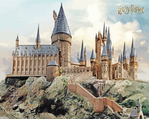 Harry Potter Hogwarts Castle paint by numbers