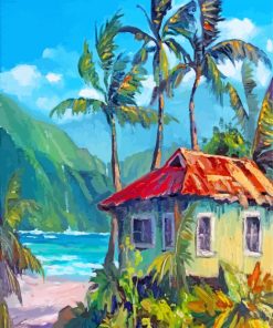 Hawaiian House paint by numbers