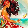 Hawaiian Lady paint by numbers