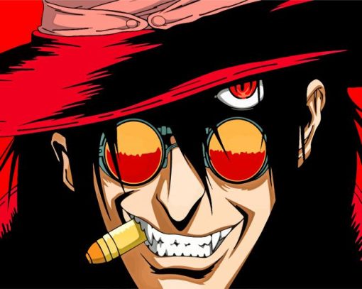 Aesthetic Hellsing Anime paint by numbers