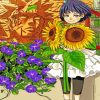 Himawari Uzumaki An Sunflowers paint by numbers